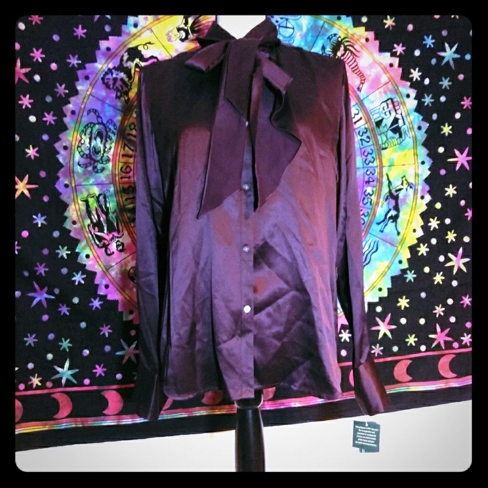 **NWT** Ralph Lauren 100% Silk Shirt